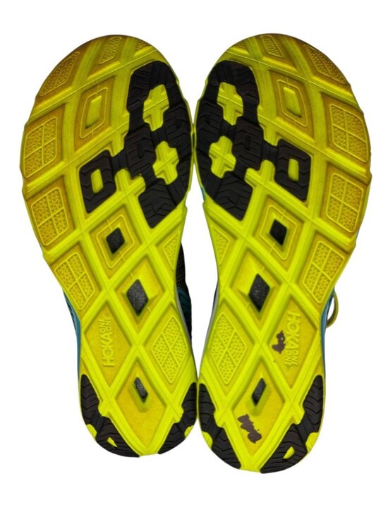 Hoka One One Evo Carbon Rocket Running Shoes Blue/Yellow Men\'s Size 8 main image 5